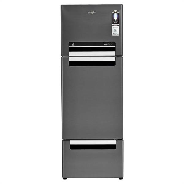 Whirlpool 300 L Frost Free Triple Door Refrigerator (Steel Onyx)